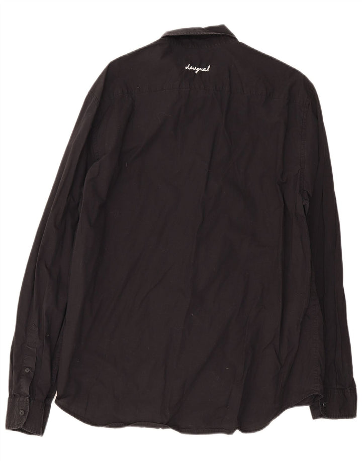 Desigual Mens Graphic Regular Fit Shirt XL Black Cotton