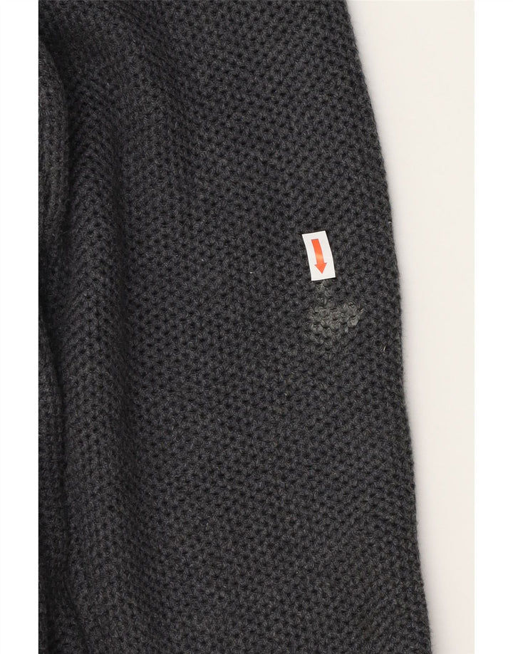 TOMMY HILFIGER Mens Shawl Neck Jumper Sweater XL Grey Cotton Vintage Tommy Hilfiger and Second-Hand Tommy Hilfiger from Messina Hembry 