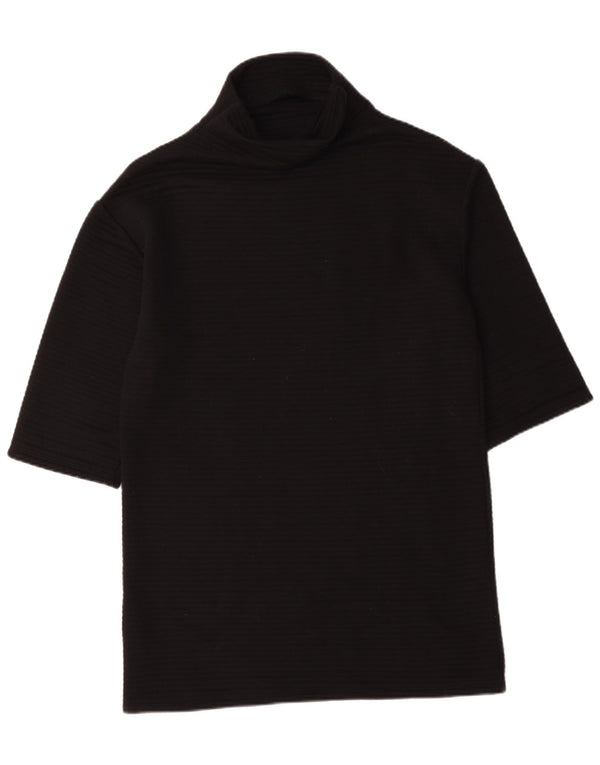 Zara Dame Top 3/4 ærme UK 14 Medium Sort Polyester