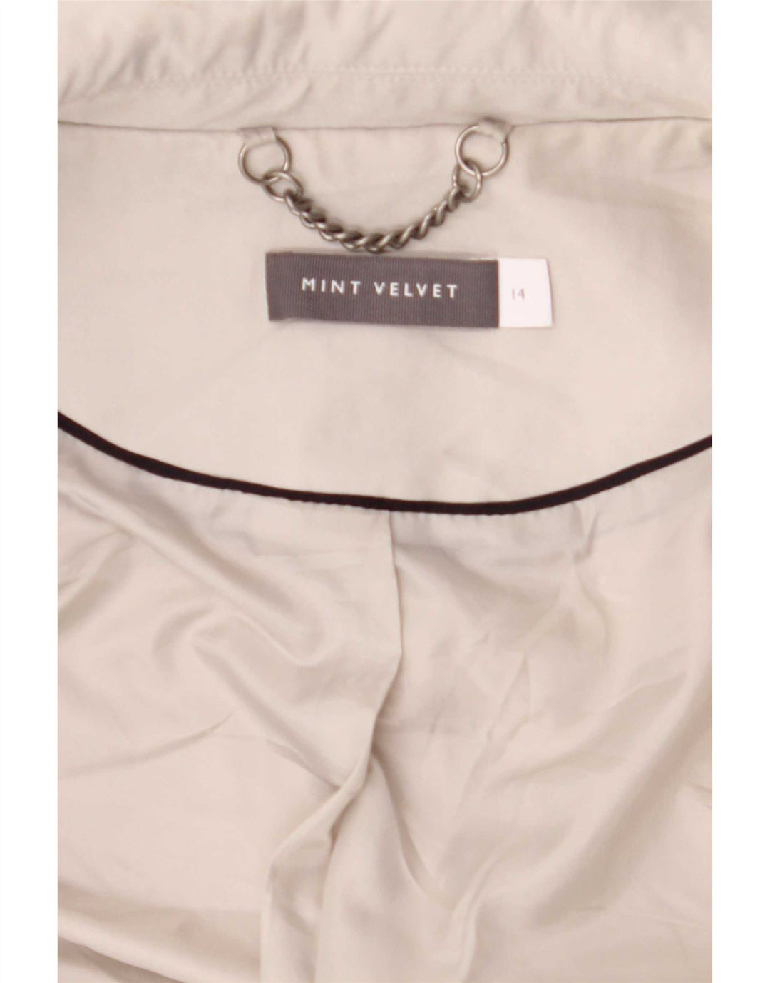 MINT VELVET Abrigo para mujer UK 44 Poliéster gris medio
