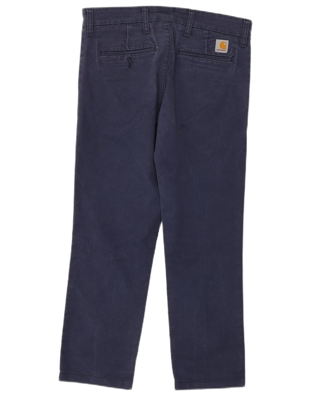 CARHARTT Womens Sid Straight Chino Trousers W31 L26 Navy Blue Cotton