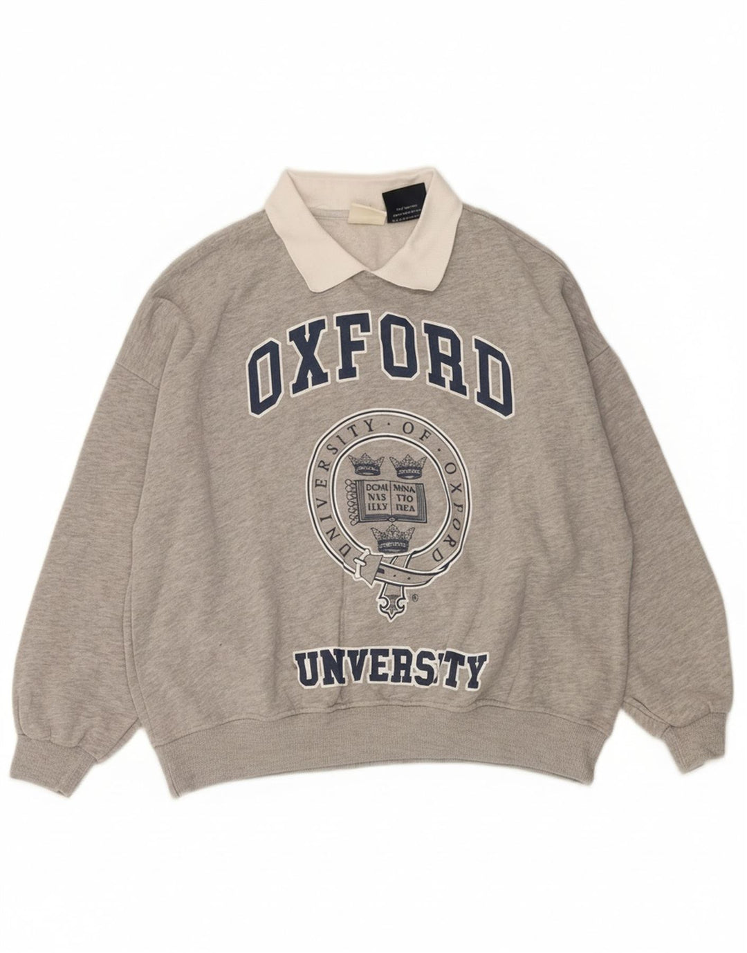 CONVERSE Womens Oversized Sweatshirt Jumper UK 10 Small Grey