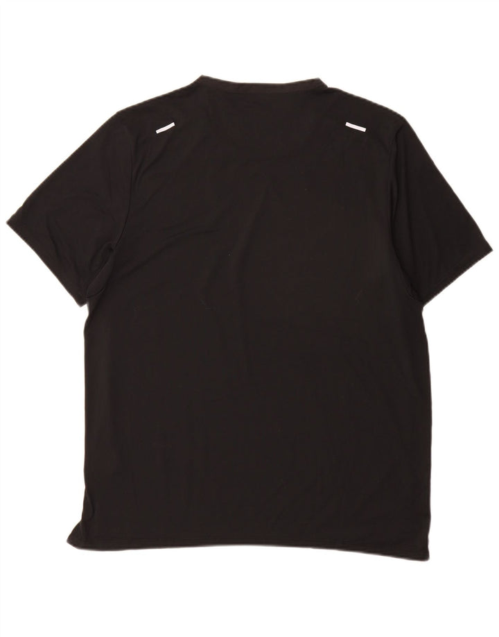 Nike Hommes Dri Fit T-Shirt Haut Large Noir Polyester