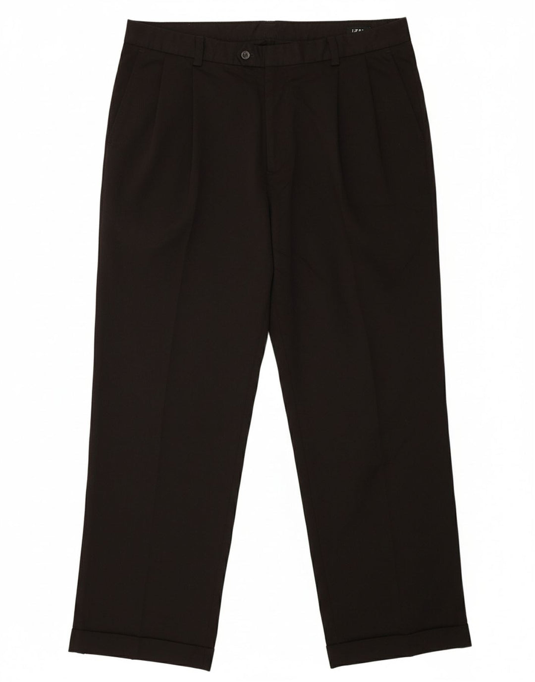 IZOD Mens Golf Pegged Suit Trousers W40 L30 Black Polyester