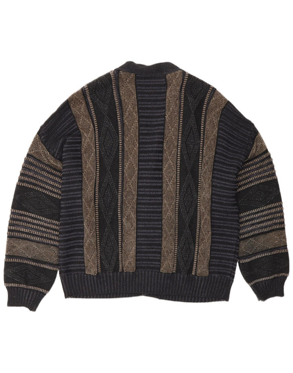 Pulover Cardigan Fiume pentru bărbați IT 50 Medium Bleumarin Argyle/Diamond Acrylic