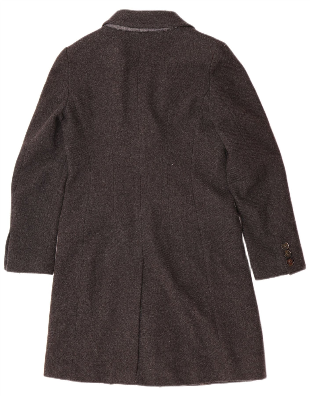 Max Mara Womens Overcoat UK 8 Small Grey Wool