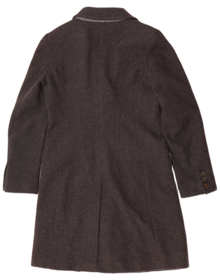 Max Mara Womens Overcoat UK 8 Small Grey Wool