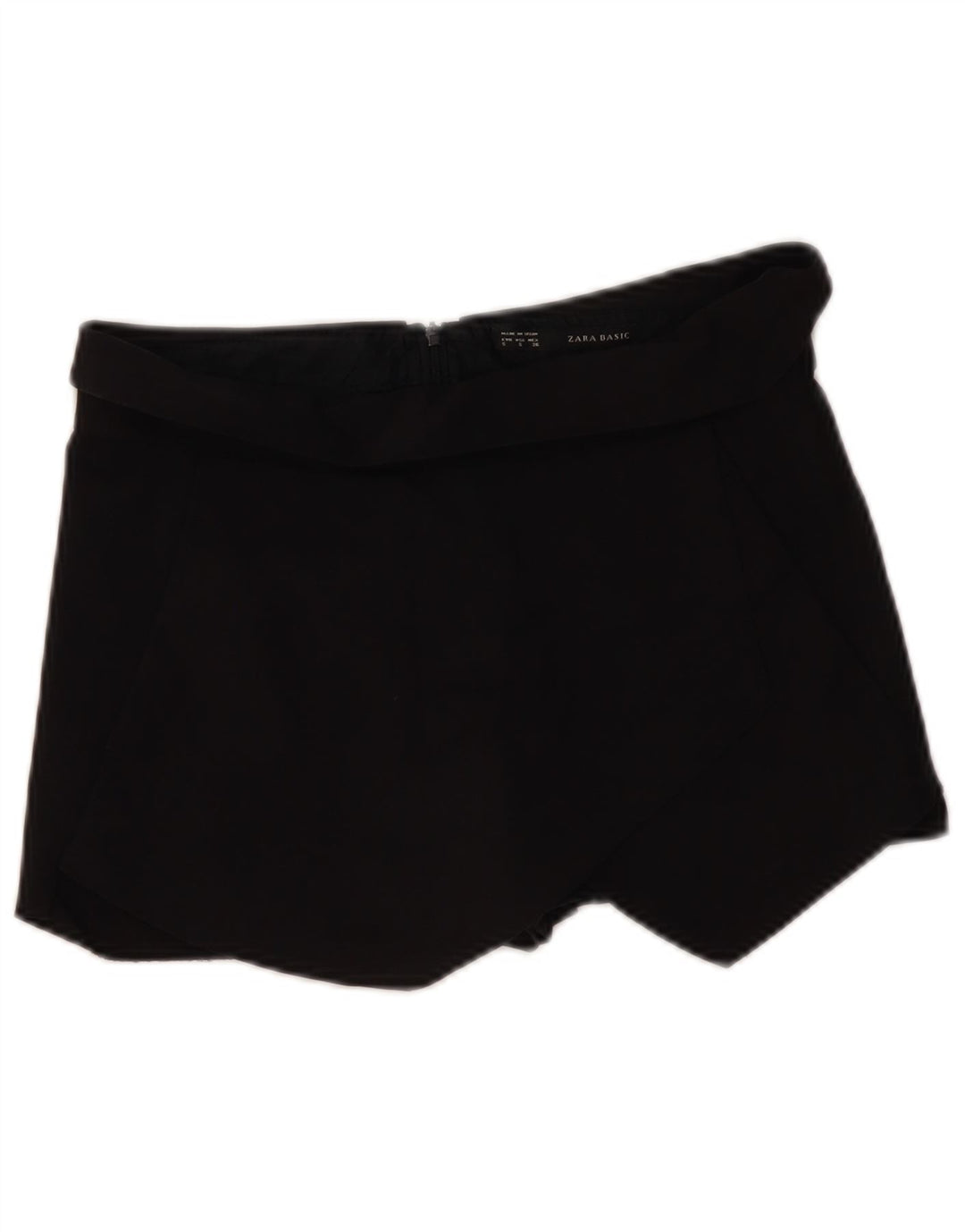 Gonna corta da donna ZARA UK 8 piccola acetato nero