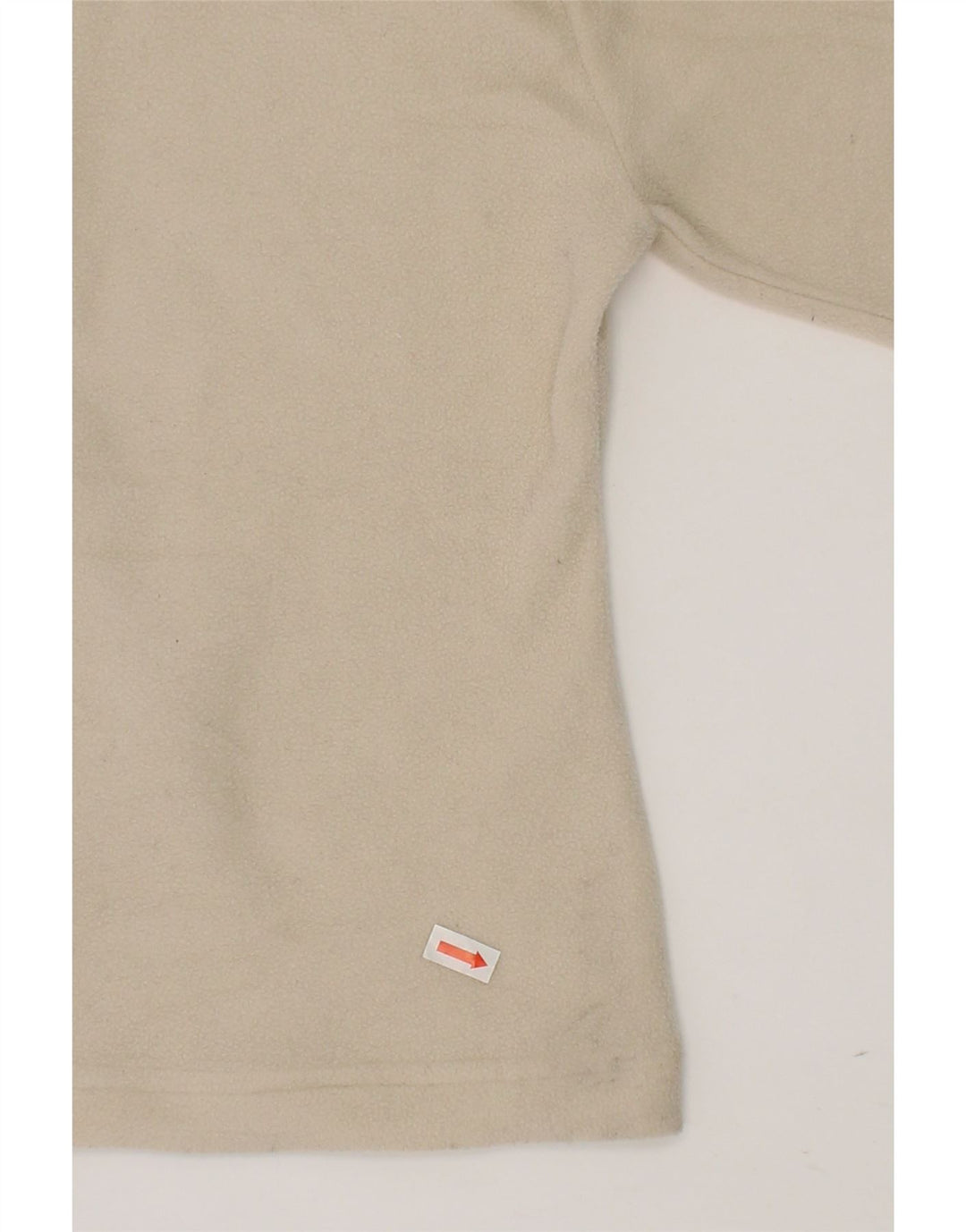 THINK PINK Girls Roll Neck Fleece Jumper 5-6 Years Beige Polyester Vintage Think Pink and Second-Hand Think Pink from Messina Hembry 