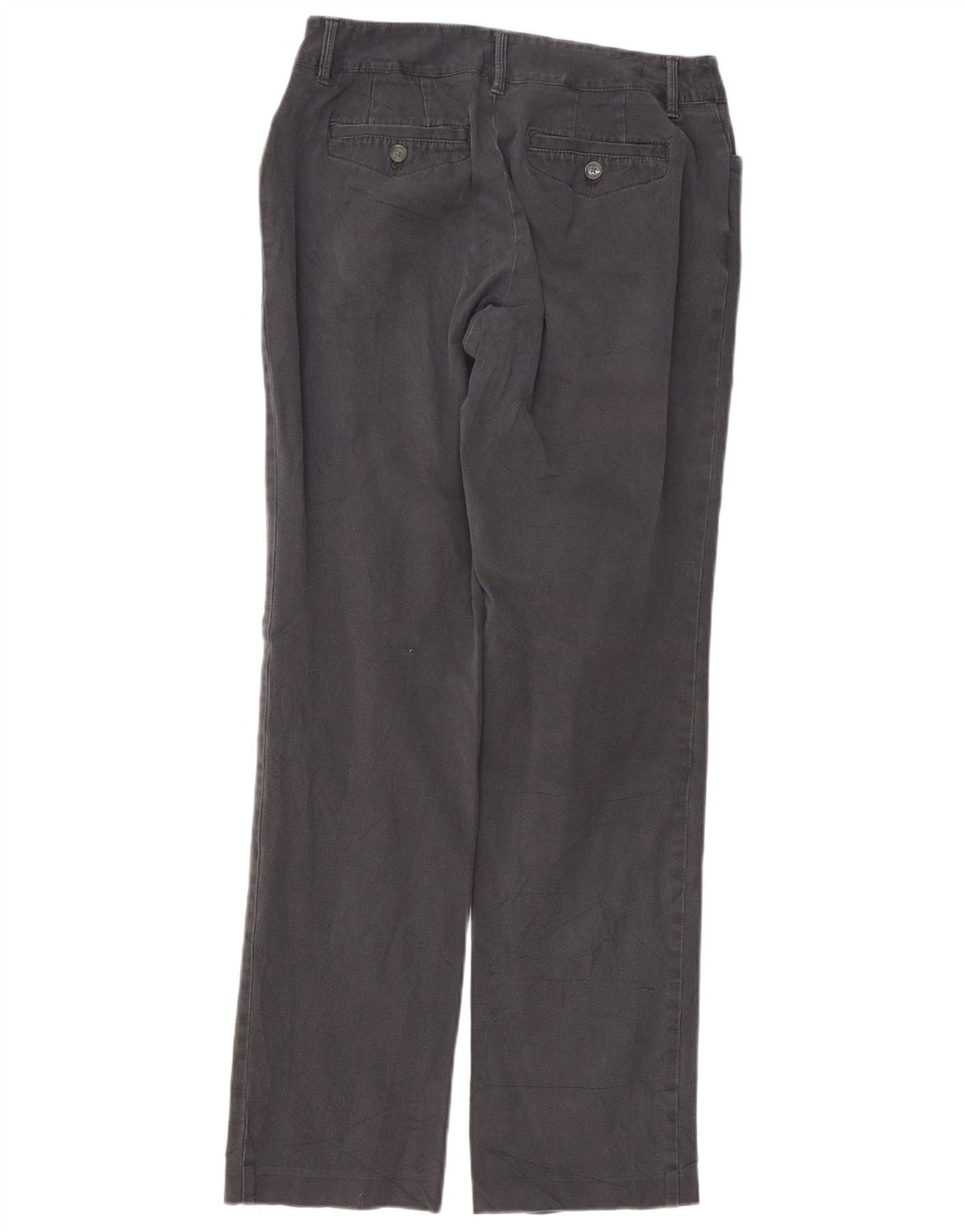 EDDIE BAUER Womens Straight Casual Trousers US 8 Medium W28 L32 Grey