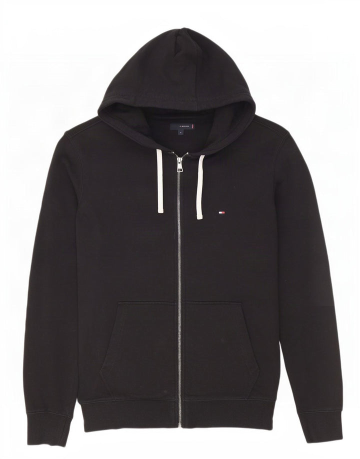 Tommy Hilfiger Mens Zip Hoodie Sweater Large Black