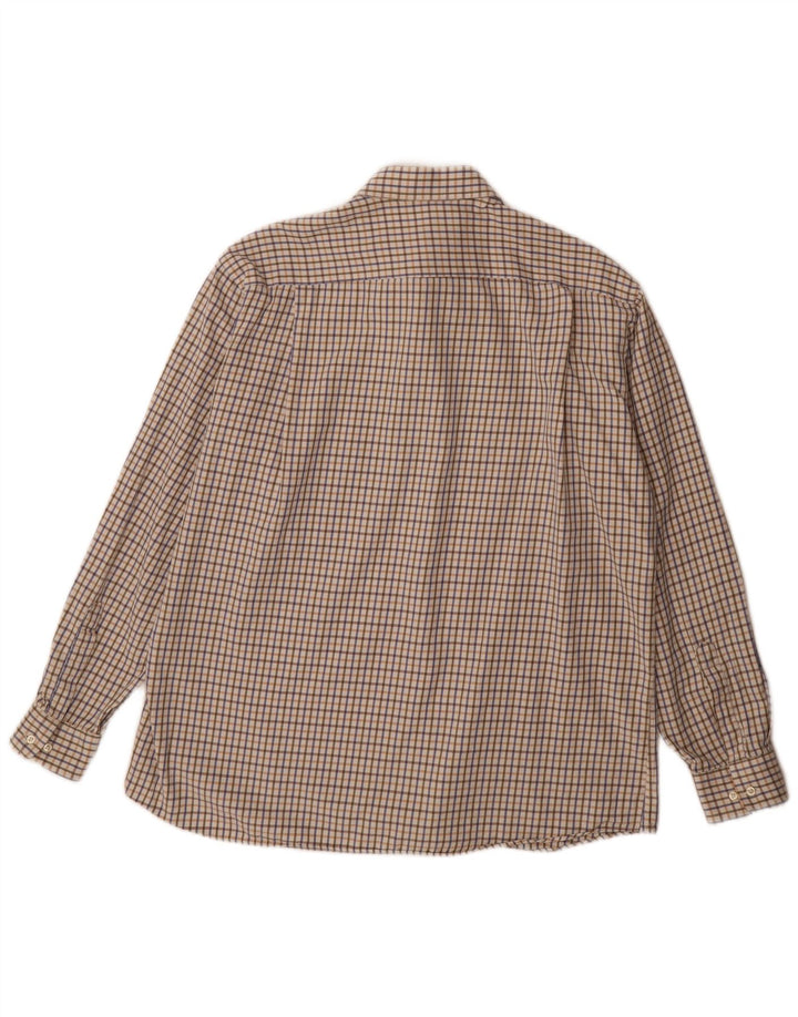 Camicia Ungaro da uomo vestibilità classica XL a quadri beige