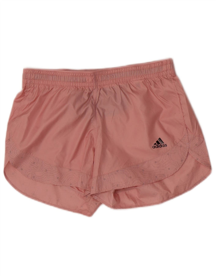 Adidas Damen Running Sport Shorts UK 8 Small Rosa Polyester