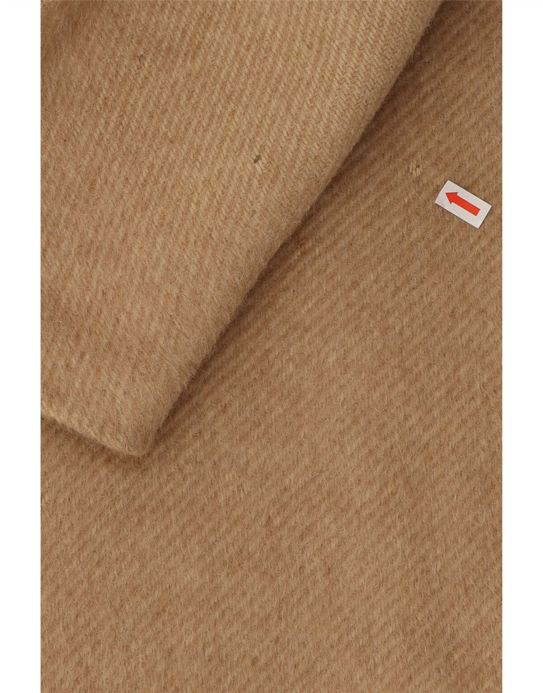 Vintage dobbeltradet frakke til kvinder IT 42 Medium Beige Alpakkauld