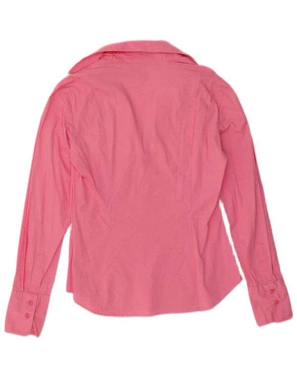 Benetton γυναικείο πουλόβερ πουκάμισο UK 12 Medium Pink