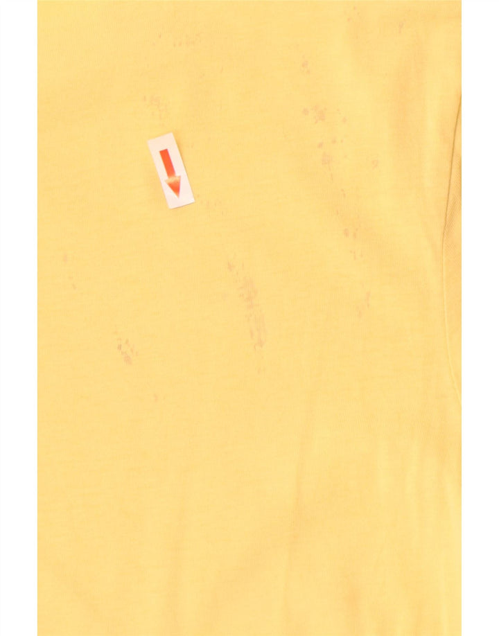 Levi's Damen Grafik-T-Shirt-Oberteil UK 12 Mittelgelb