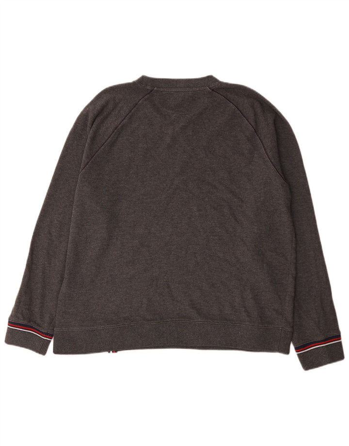 Fila Mens Graphic Sweatshirt Jumper XL Grey Flecked Cotton
