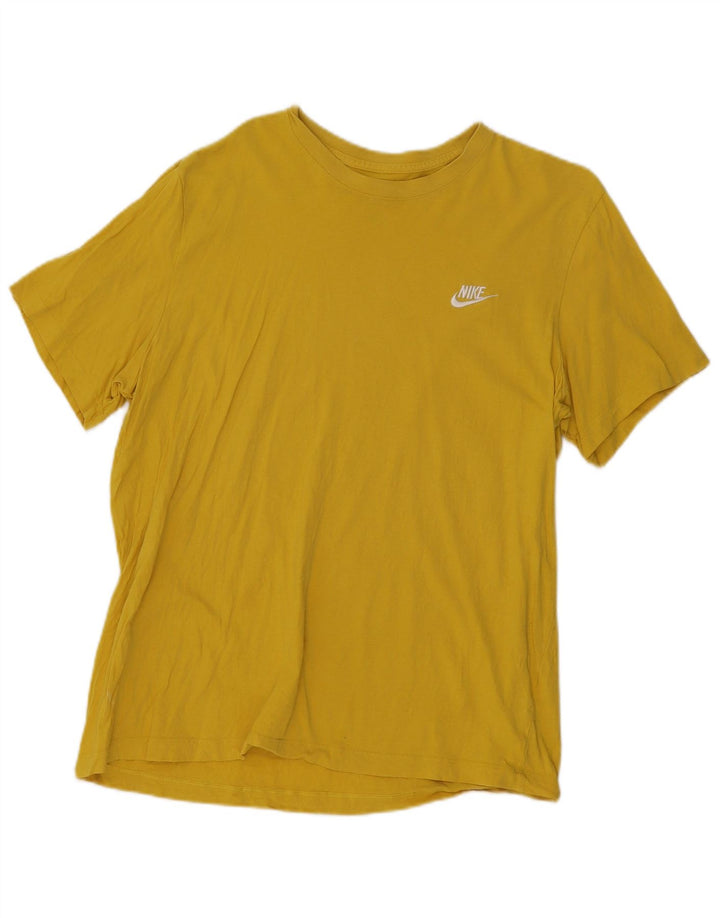 Nike Mens T-Shirt Top XL Yellow Cotton