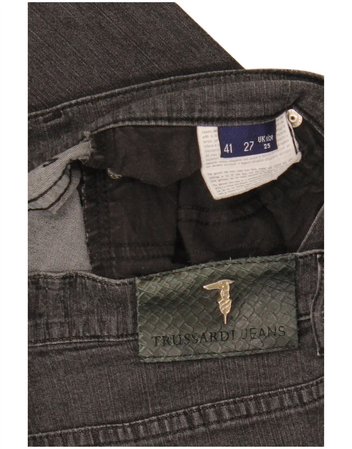 TRUSSARDI Womens Straight Jeans W25 L29 Black Cotton