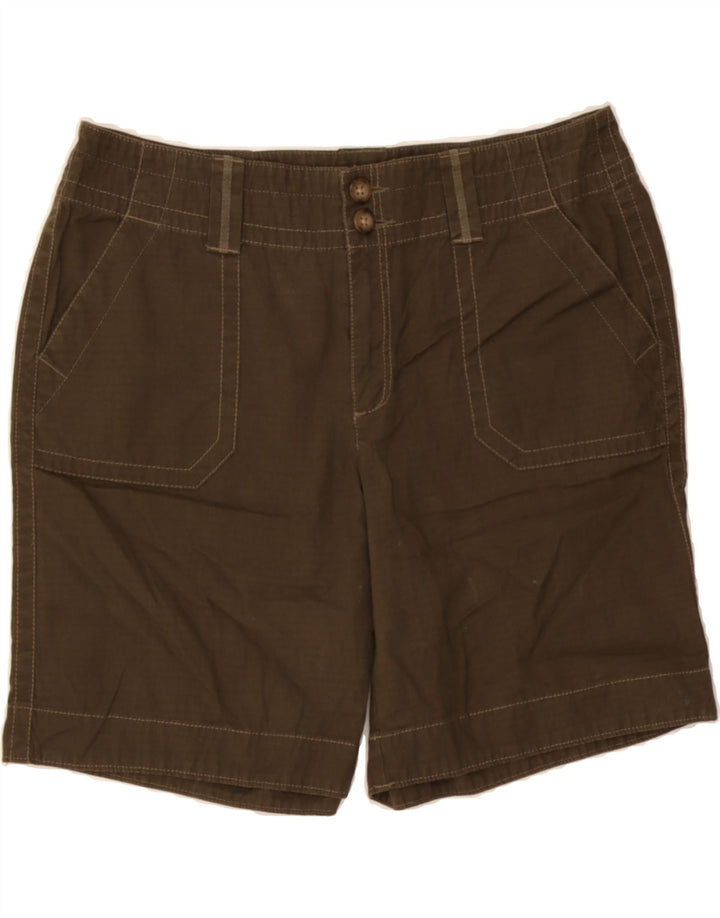 EDDIE BAUER Womens Chino Shorts US 12 Large W30  Green Vintage Eddie Bauer and Second-Hand Eddie Bauer from Messina Hembry 