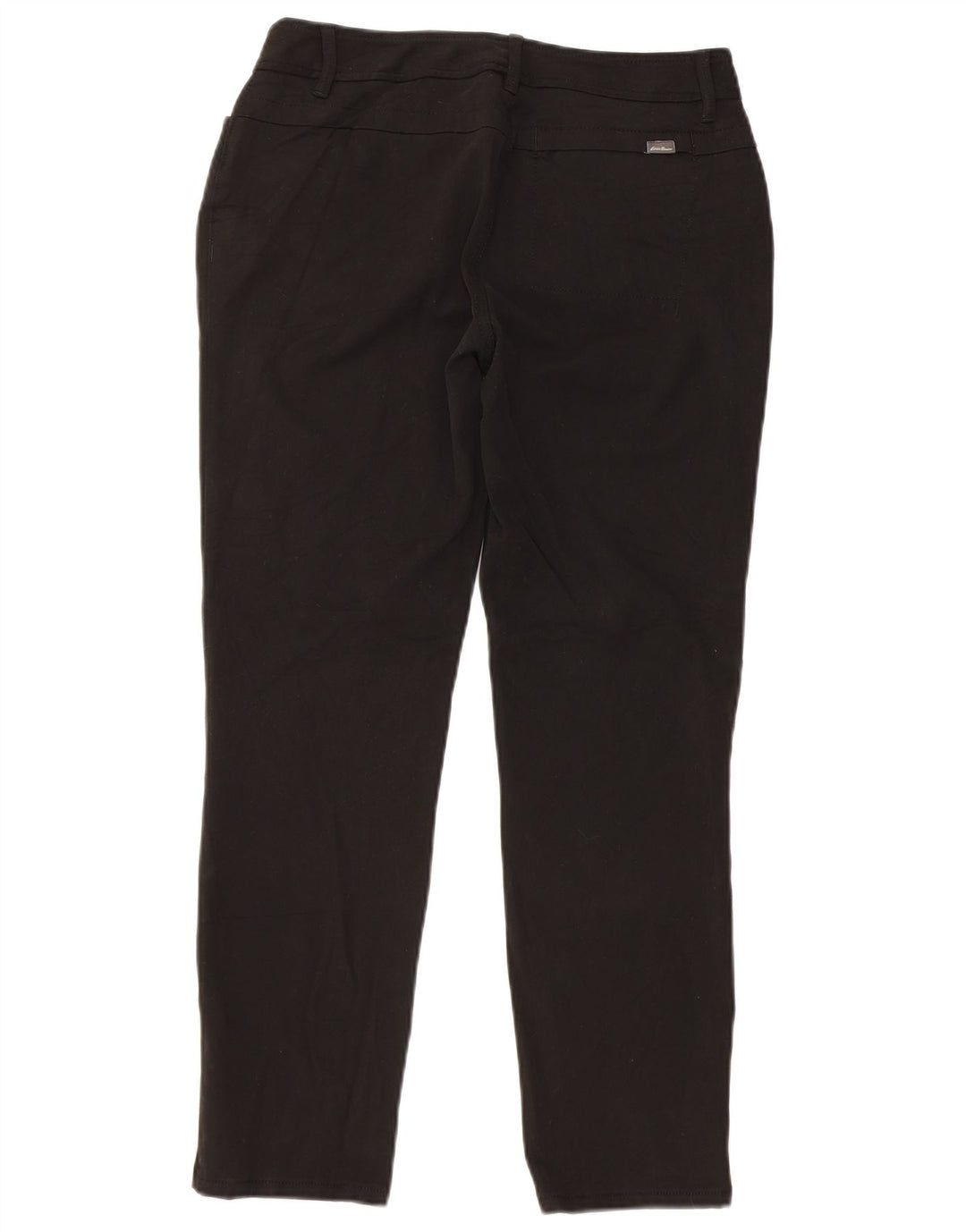 EDDIE BAUER Womens Slim Casual Trousers US 4 Small W28 L27 Black Polyester