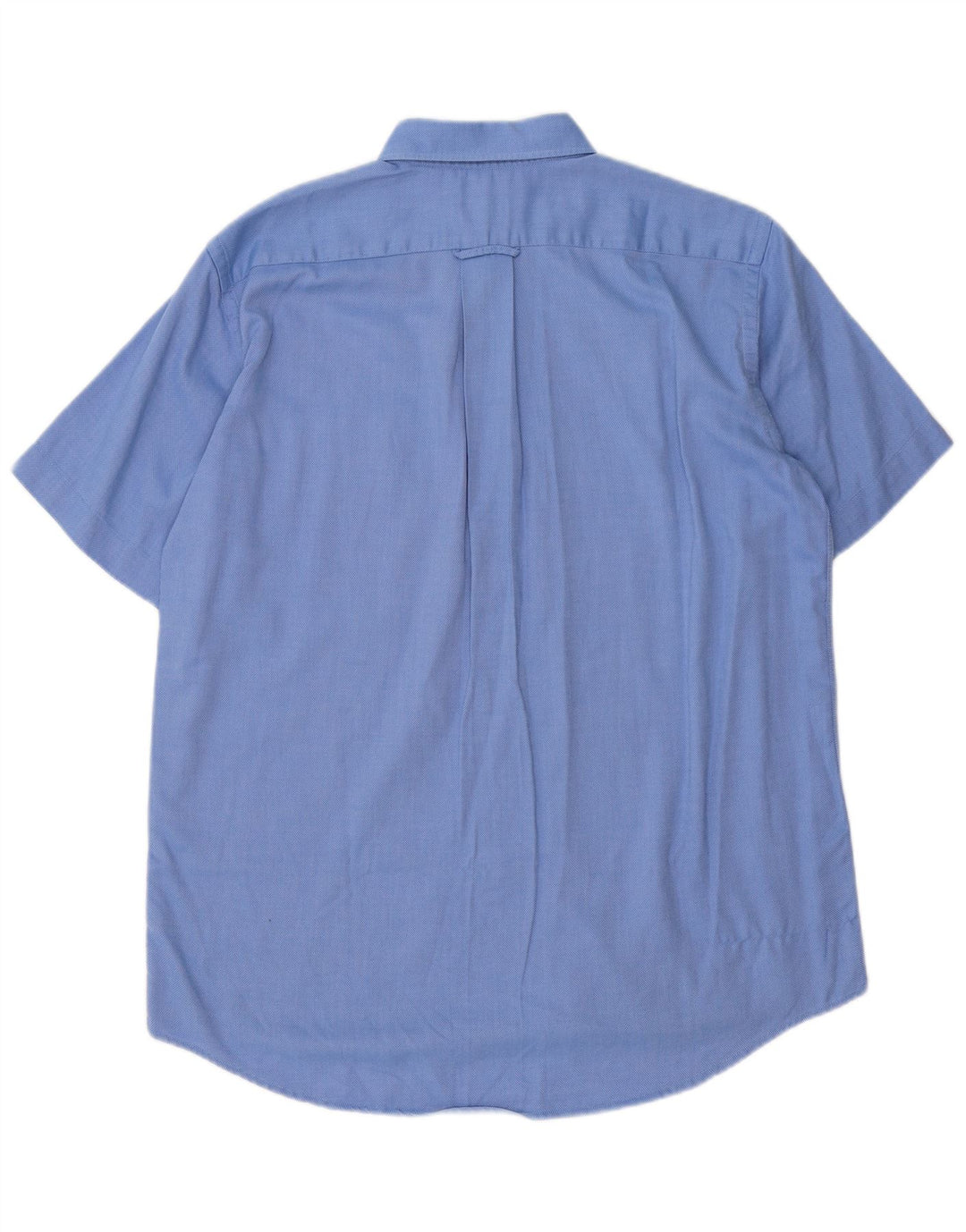Lacoste Herren-Kurzarmhemd, Größe 40, mittelblaue Baumwolle
