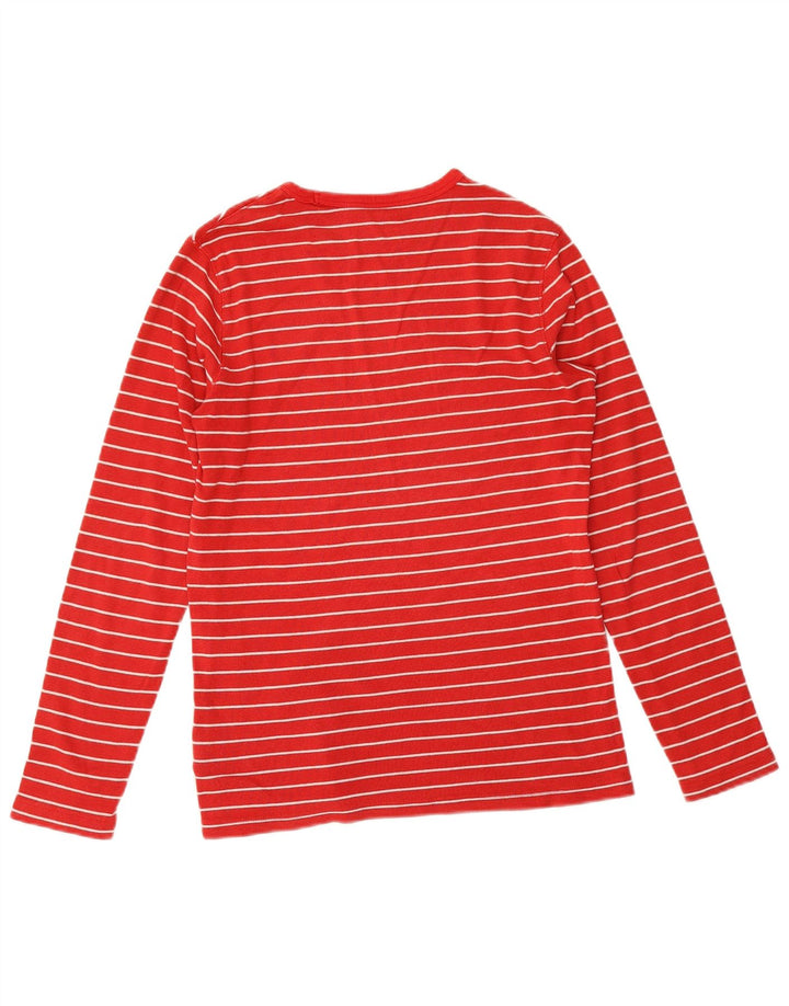 Gap Mens Top Long Sleeve XS Red Striped Cotton