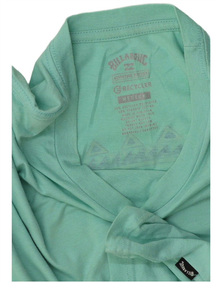 Billabong Hombre Camiseta Gráfica Top Poliéster Verde Medio