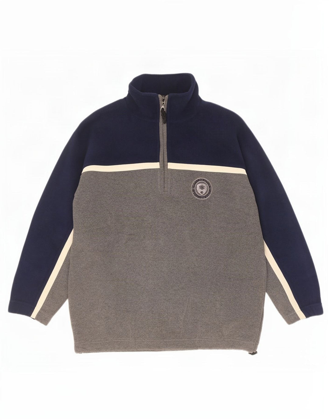 Campagnolo Fleece Jumper med lynlås til mænd Medium Grå Colourblock Polyester