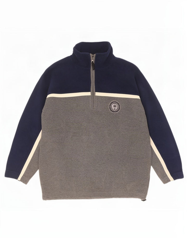 Campagnolo Fleece Jumper med lynlås til mænd Medium Grå Colourblock Polyester