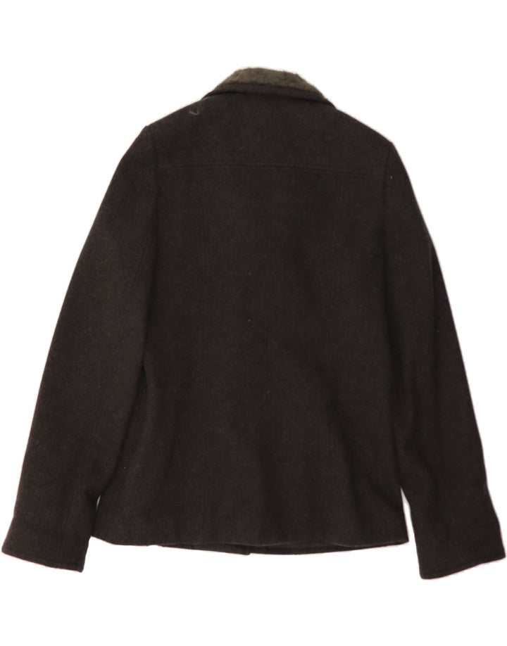 AXCESS Womens Jacket UK 16 Large Grey Wool Vintage Axcess and Second-Hand Axcess from Messina Hembry 