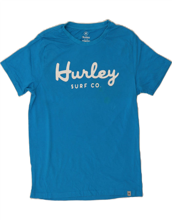 HURLEY Mens Graphic T-Shirt Top Small Blue Cotton Vintage Hurley and Second-Hand Hurley from Messina Hembry 