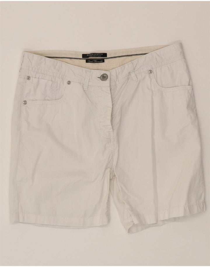 Maison Scotch Womens Casual Shorts W27 Small White Cotton