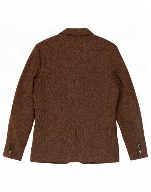 Jack & Jones Mens 2 Button Blazer Jacket IT 50 Large Brown Polyester