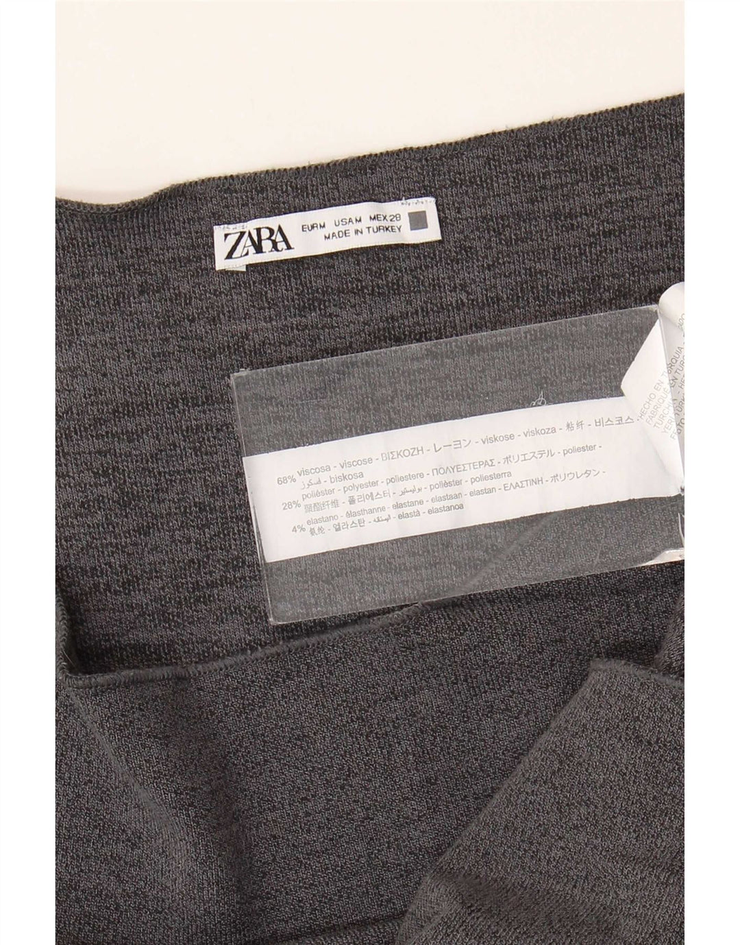 Zara Womens Sleeveless Sheath Dress UK 12 Medium Grey Viscose