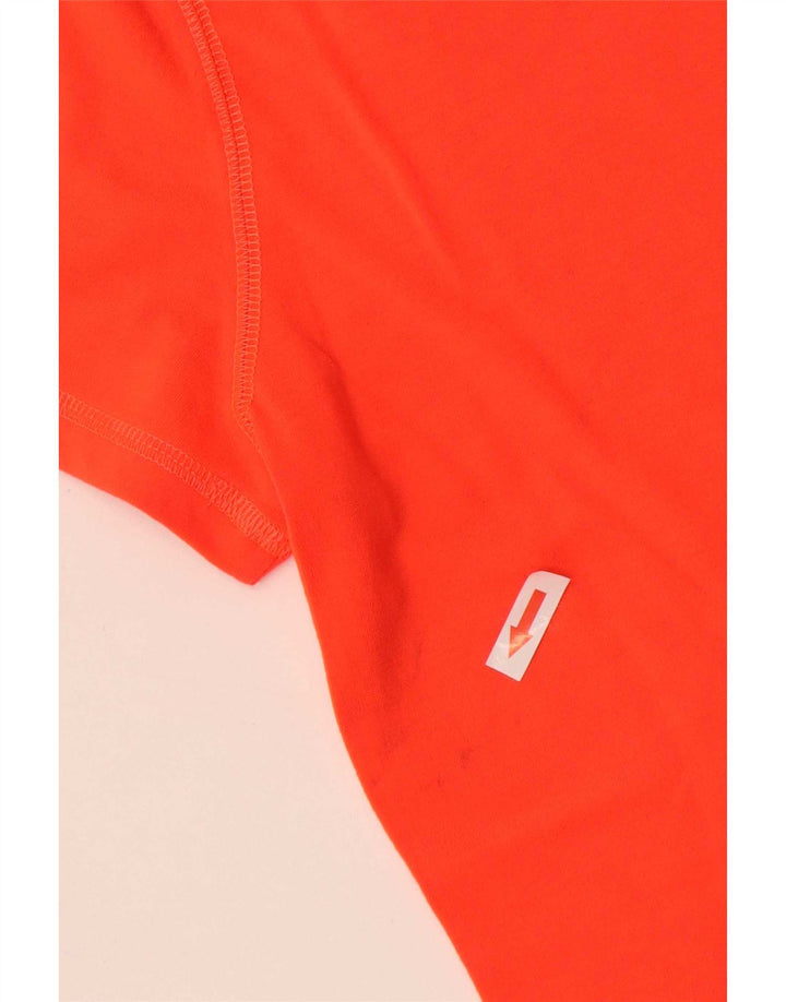 Adidas Womens Climalite T-Shirt Top UK 12/14 Medium Orange