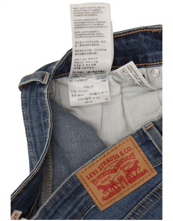 Levi's Damen 712 Slim Jeans W26 L27 Blaue Baumwolle