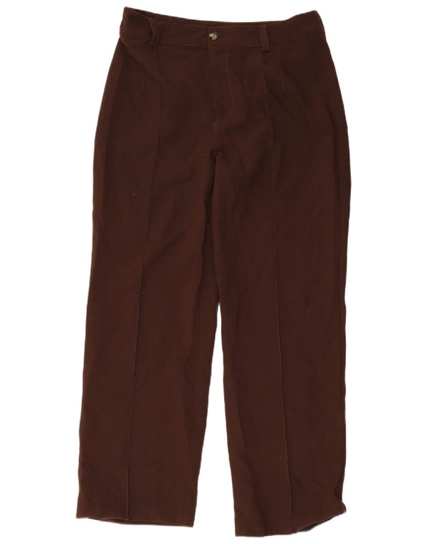 Женские прямые повседневные брюки Zara XL W32 L32 Коричневые