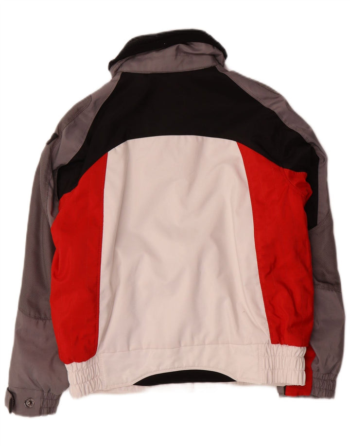 VINTAGE Boys Ski Jacket 11-12 Years Multicoloured Colourblock Polyester