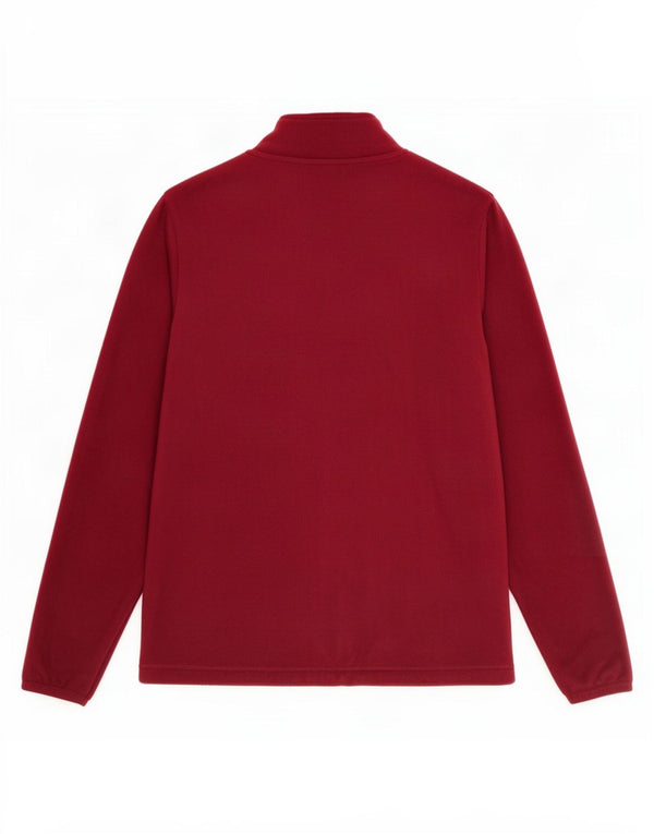 Marks & Spencer Womens Fleece Jacket UK 12 Medium Burgundy Polyester