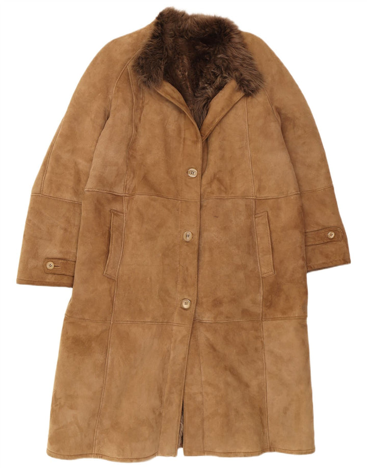 Shearling Cappotto in montone da donna IT 48 XL Shearling marrone