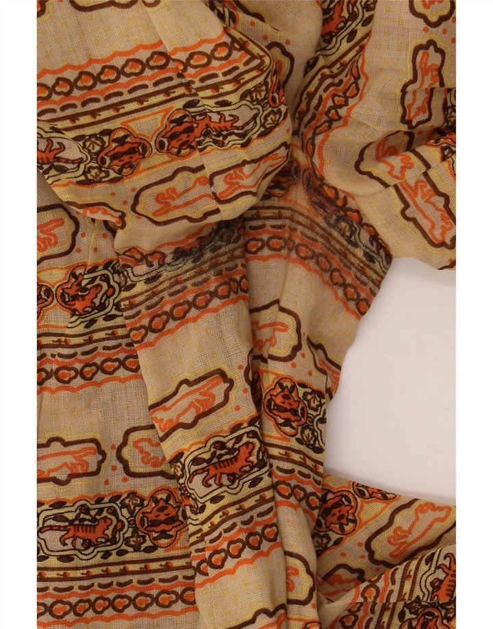 Vintage Damen A-Linie Kleid UK 12 Medium Mehrfarbig Fair Isle
