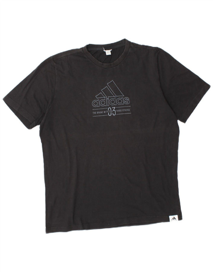 ADIDAS Grafisk T-shirt top til mænd, stor sort
