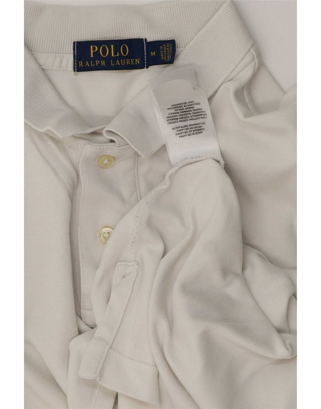 Polo Ralph Lauren Camicia da uomo in cotone bianco medio