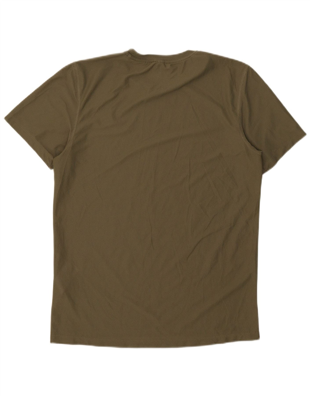 Adidas Mens T-Shirt Top Small Khaki Polyester