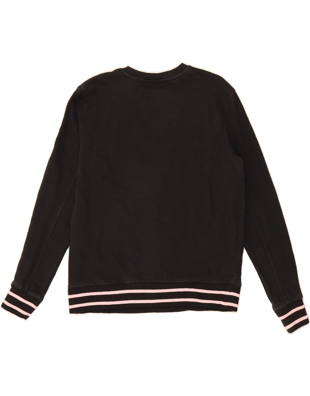 FILA Womens Graphic Sweatshirt Jumper UK 14 Medium Black Cotton Vintage Fila and Second-Hand Fila from Messina Hembry 