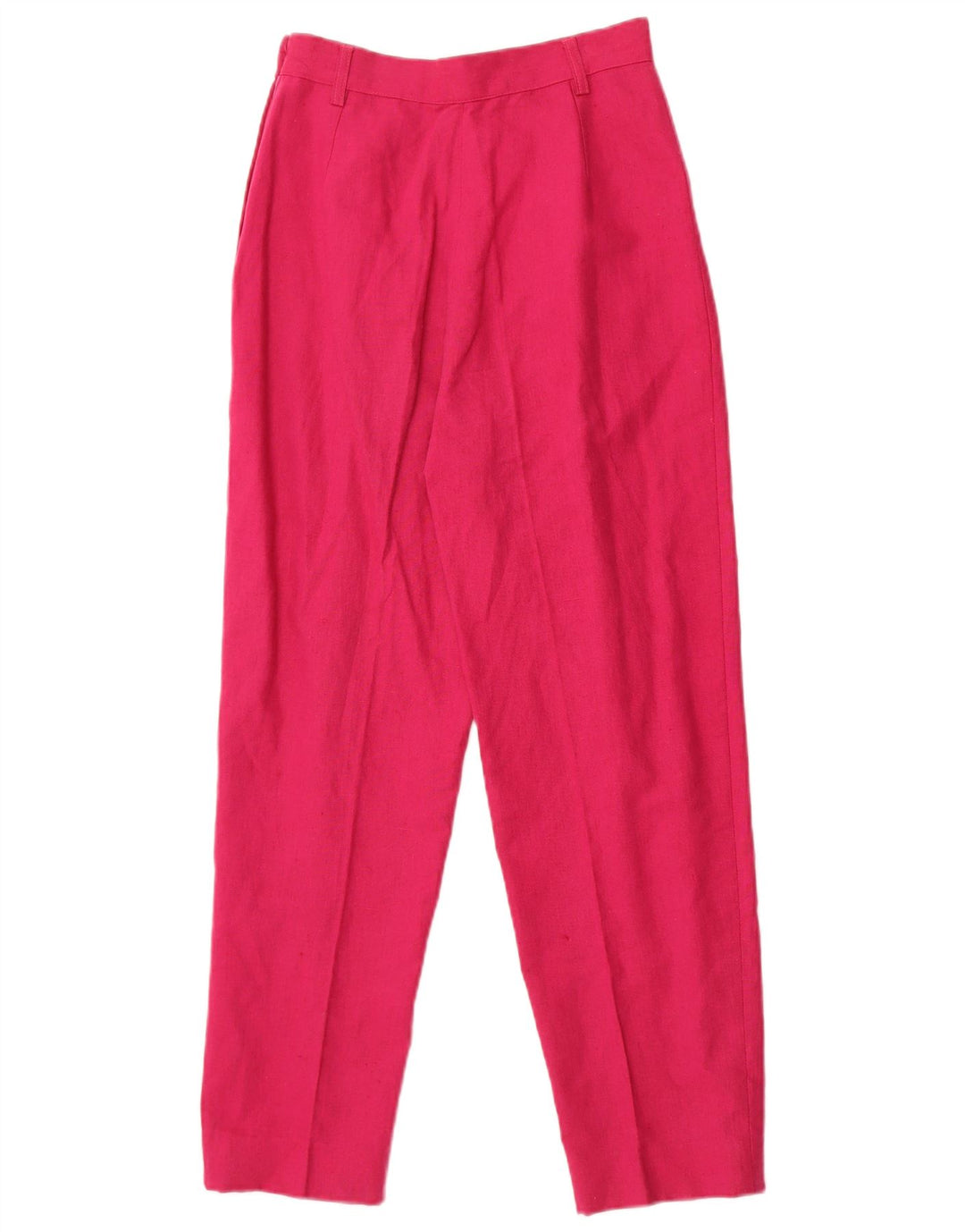 POP 84 Traje de 2 piezas con 3 botones para mujer pequeño W24 L26 lino rosa