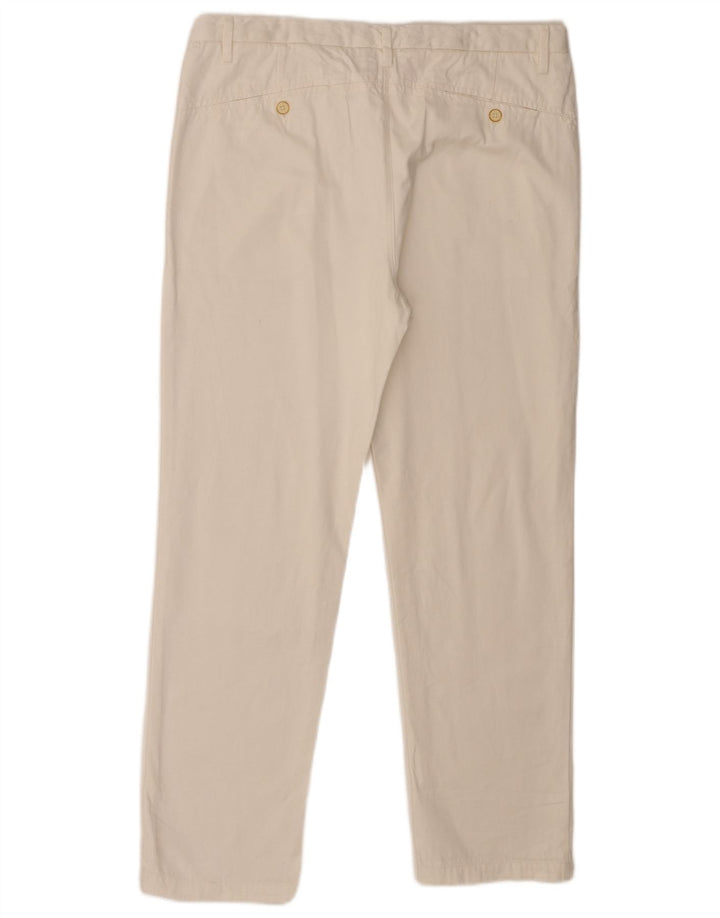 Gerade Chino-Hose für Damen von Zara, EU 40, M, W30, L28, Weiß