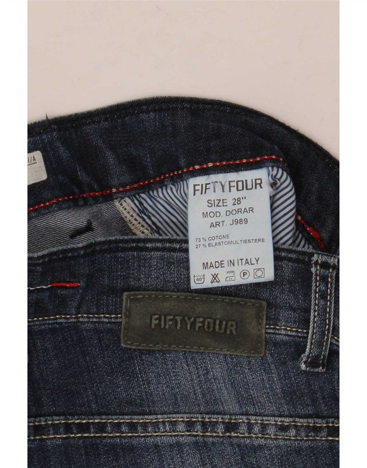 Fifty Four Womens Dorar Slim Jeans W28 L34 Blue Cotton