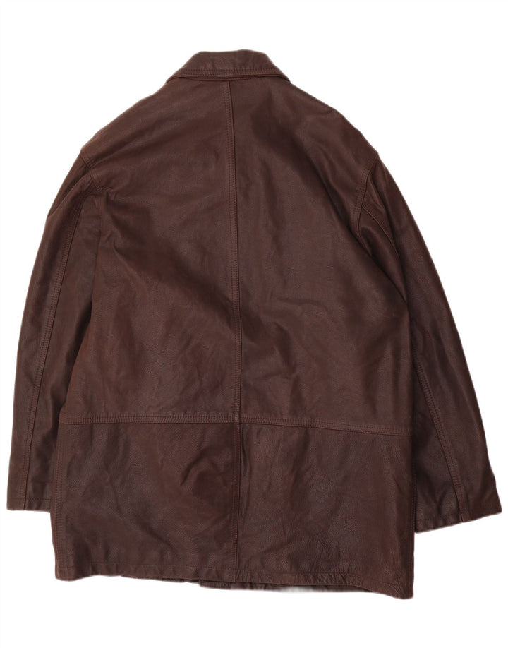CONBIPEL Chaqueta de cuero para hombre UK 42 XL Cuero marrón